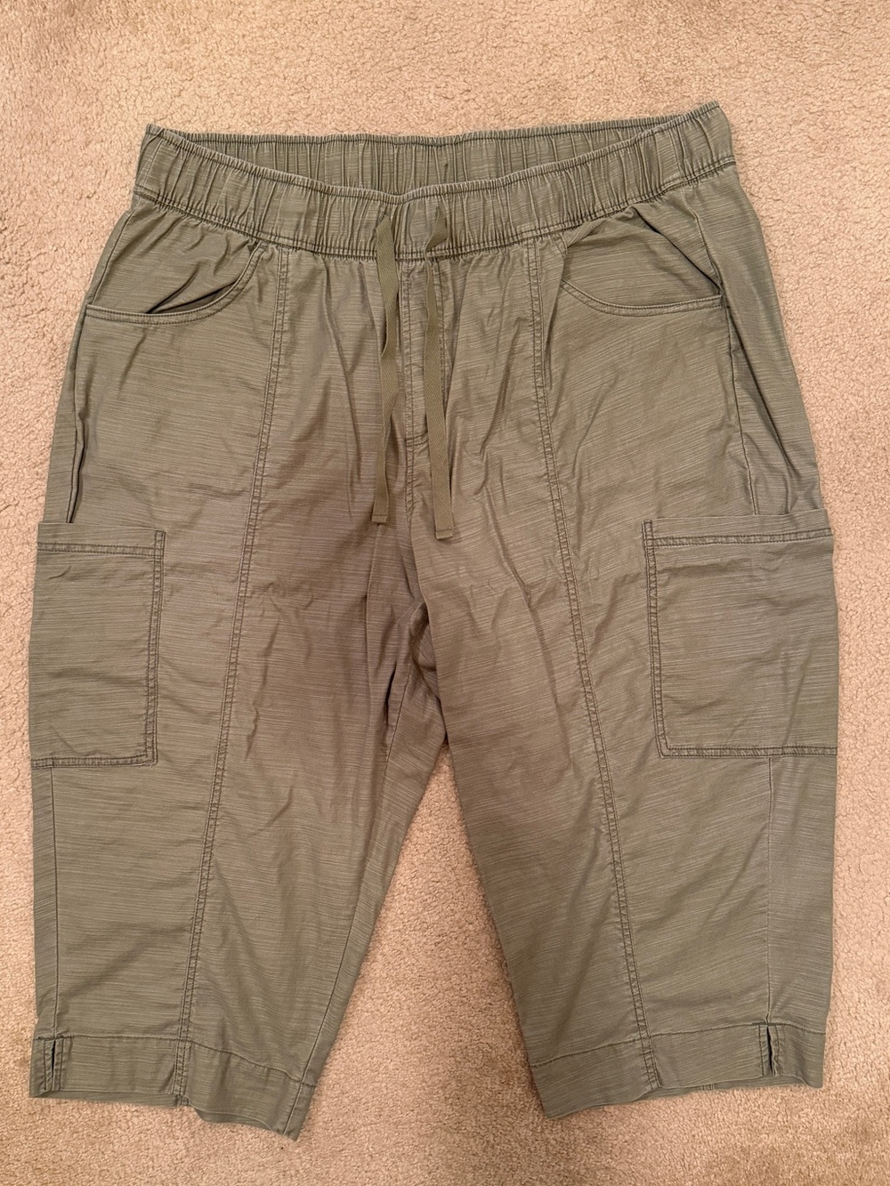 Lane Bryant Slub Pull-on Cropped Pants